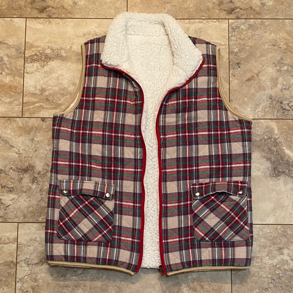 Heathmoor Plaid Reversible Vest
